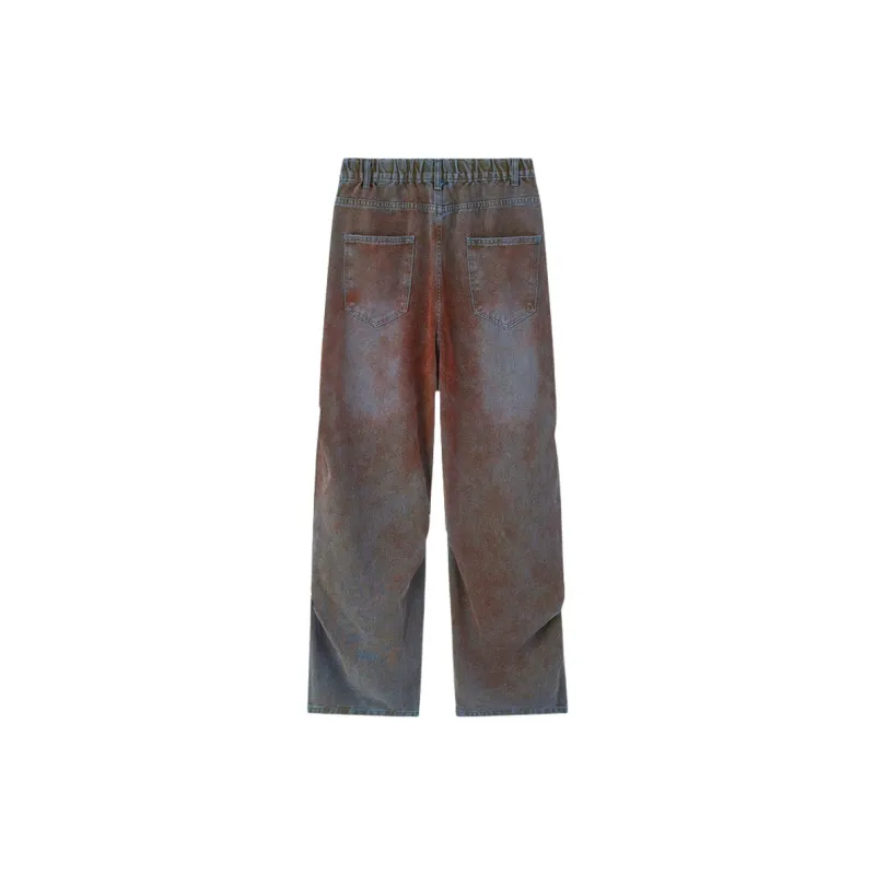 PAINT STAIN Jeans Unisex Dark Purple-0