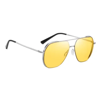HLA Stainless Steel Aviator Sunglasses Men's