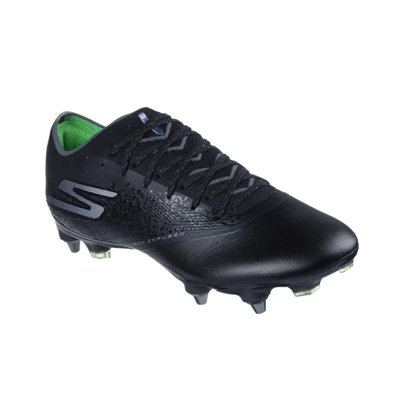 Skechers RAZOR - 1.5 ELITE Anti-Slip Wear-Resistant Soccer Shoes Unisex Black Silver-1