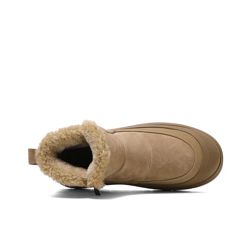 Jeep Warm Wear-Resistant Cushioning Height Increasing Slip-Resistant Short Snow Boots Women's-1