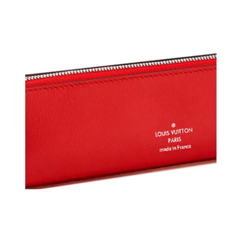LOUIS VUITTON Pencil Pouch Elizabeth Monogram Red-5