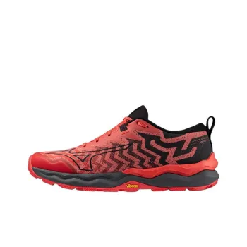 Mizuno Wave Daichi 8 Shock Absorbers With Slip Resistant Features Low Top Running Shoes Men's Red Black
