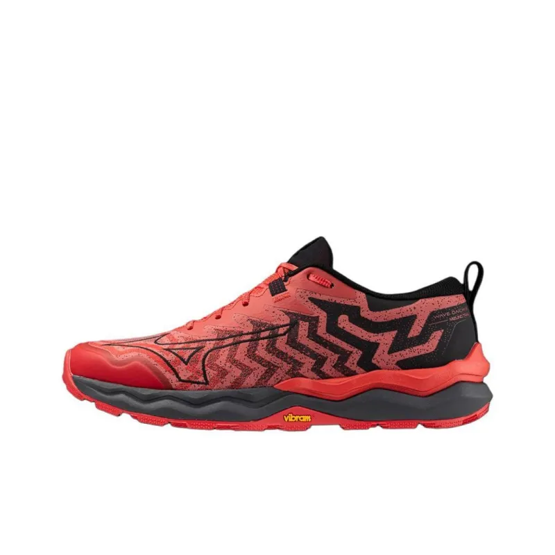 Mizuno Wave Daichi 8 Shock Absorbers With Slip Resistant Features Low Top Running Shoes Men's Red Black-0