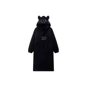 Gongdie Pajama Robe Unisex Black