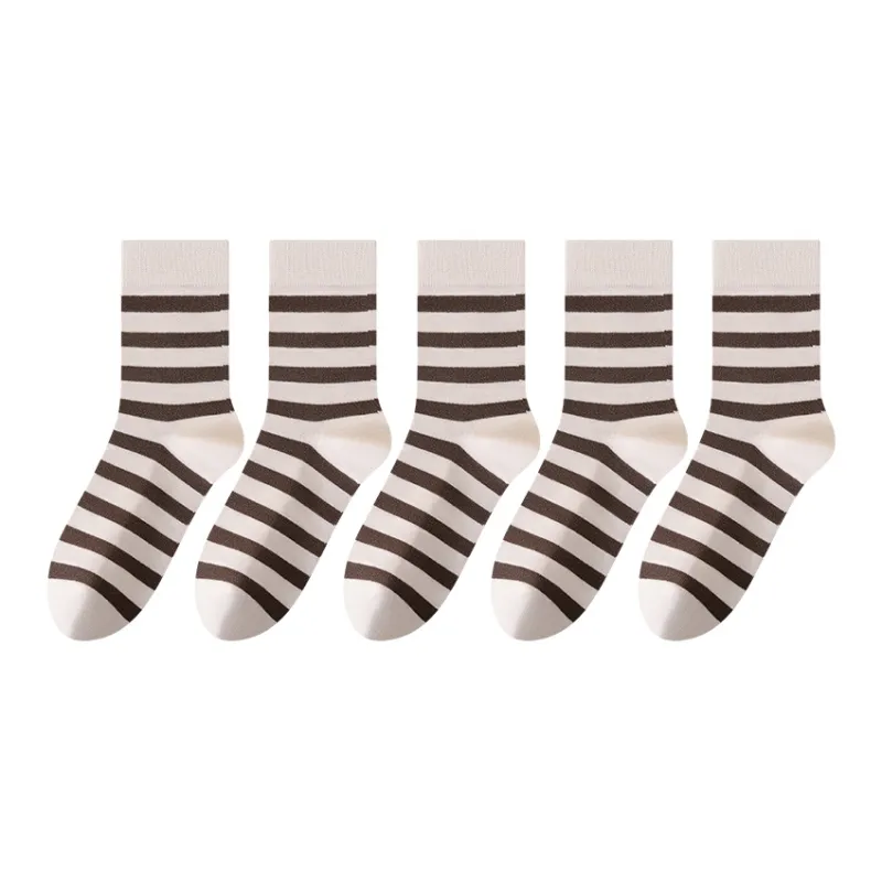 MIIOW Mid Calf Socks Men's 5 Pack-39
