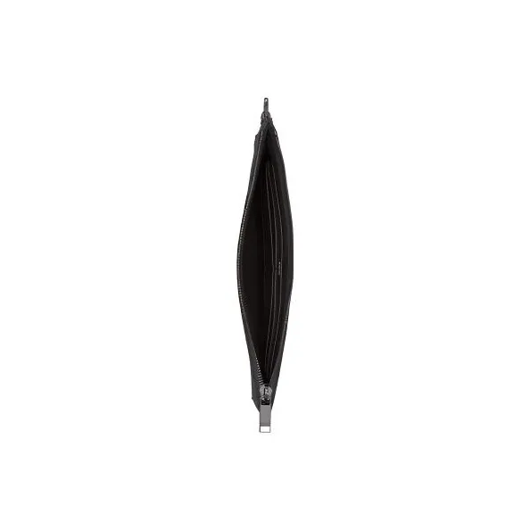 DIOR Oblique Printed Fabric With Grain Cow Leather Clutch Men's Black-3