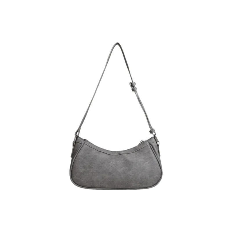 NOMK PU Underarm Shoulder Bag Women's Gray-2