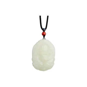 FANHAOGANG JADE Hetian Jade Necklaces White Jade/Pale Greenish White Jade Women's
