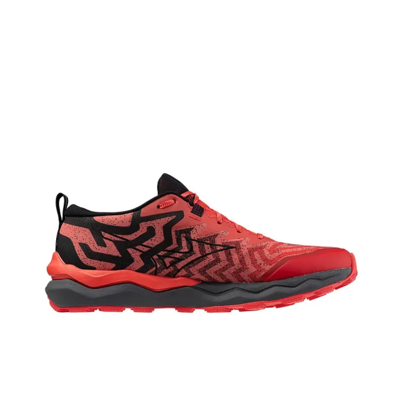 Mizuno Wave Daichi 8 Shock Absorbers With Slip Resistant Features Low Top Running Shoes Men's Red Black-1
