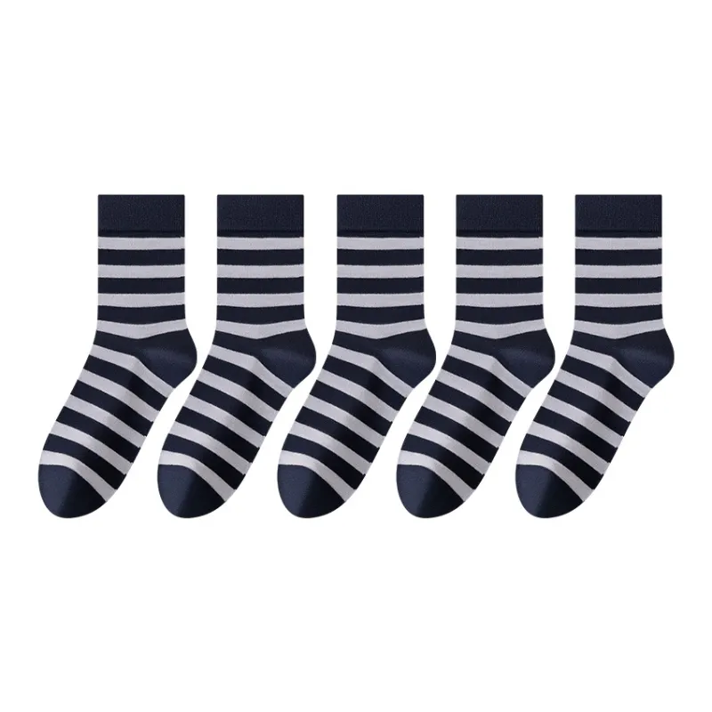 MIIOW Mid Calf Socks Men's 5 Pack-17