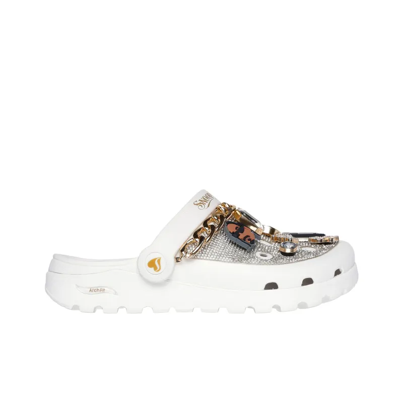 Snoop Dogg x Skechers ARCH FIT FOOTSTEPS Clogs Women's White-1