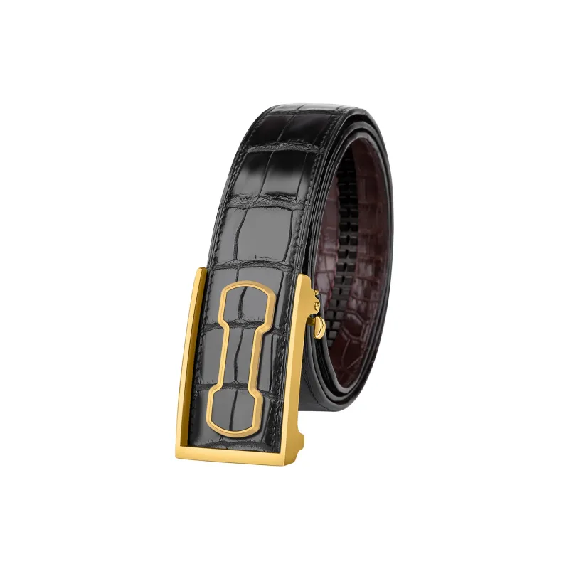 CATELLES Double Sided Crocodile Leather Leather Belts Men's 3.5cm/3.8cm-5