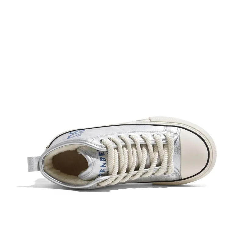 RENBEN Anti-Slip And Wear-Resistant Warm High-Top Canvas Shoes Women's-8