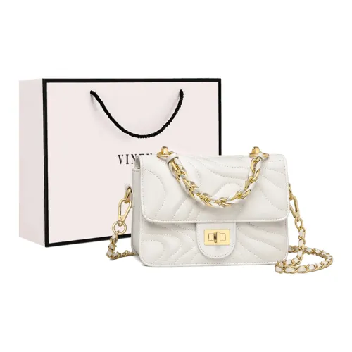 VINEY Cow Leather Shoulder Bag Crossbody Bag Regular Women's Ecru