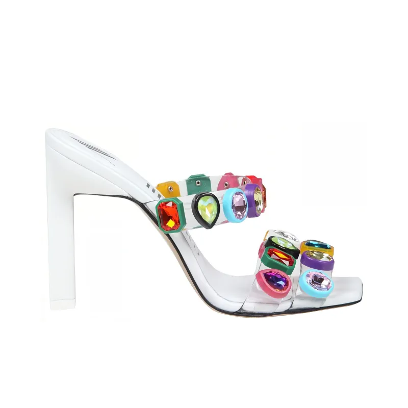The Attico Nanci Embellished Heeled Mules Women's-1