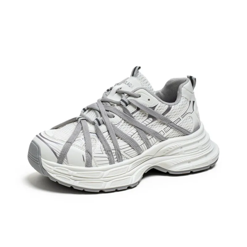MABEL&CO Low Top Chunky Sneakers Men's White-0