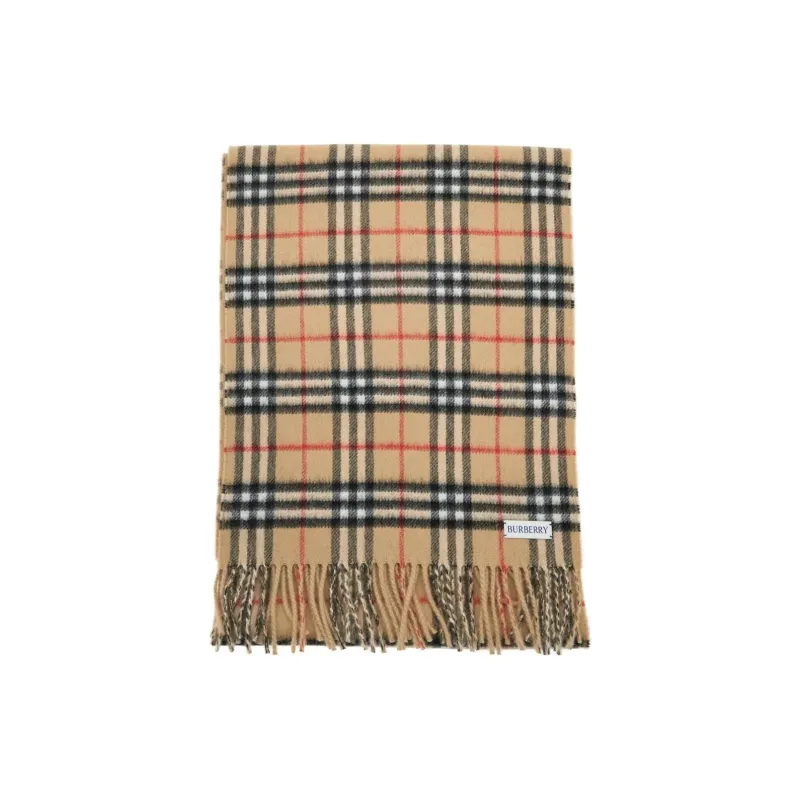 Burberry Checked Cashmere Scarf-1