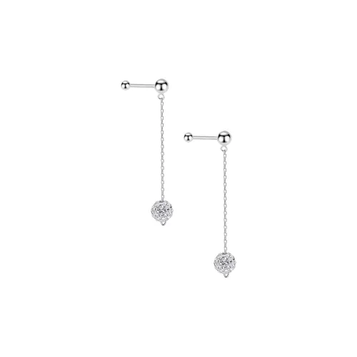 CUOOYINO 925 Sterling Silver Earrings Women's Silver