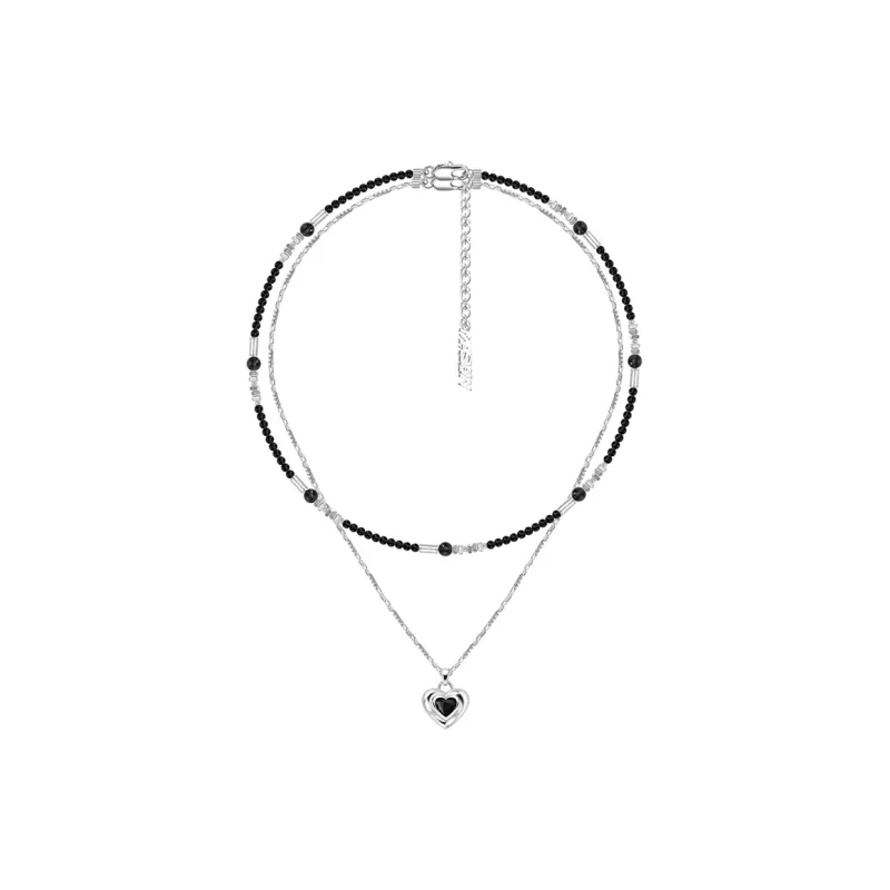 Masw Copper Alloy Necklaces Women's Silver-5