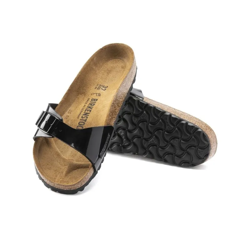 Birkenstock Slide Slippers Women's Black Narrow Fit-3