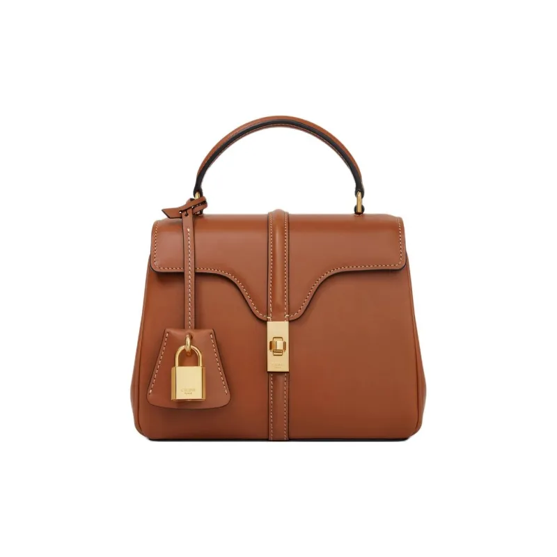 CELINE Calfskin Shoulder Bag, Crossbody Bag, Handbag Mini Women's Tawny-0