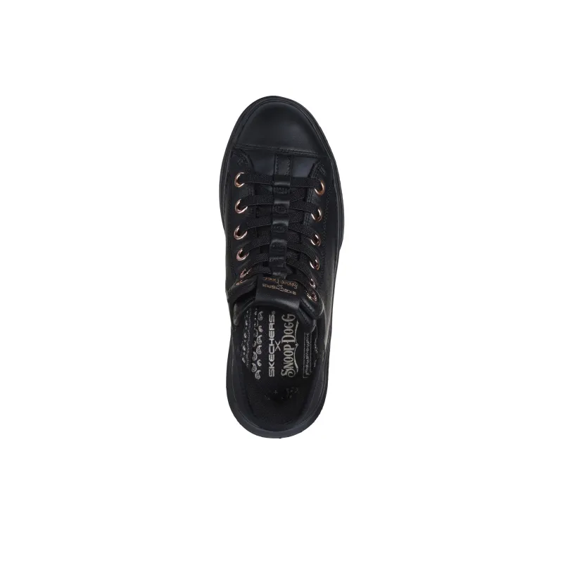Snoop Dogg x Skechers Slip Ins Anti-Slip Wear-Resistant Low-Top Casual Shoes Women's Black Rose Gold-3