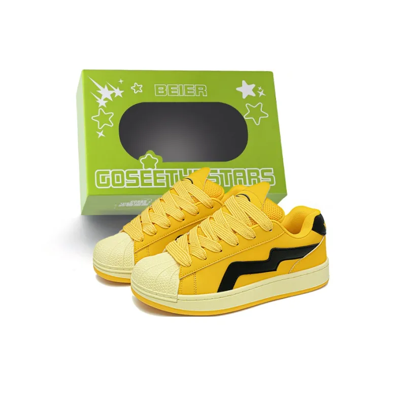 BEIER Couple Versatile Shell Head Low-Top Skateboard Shoes Unisex-17