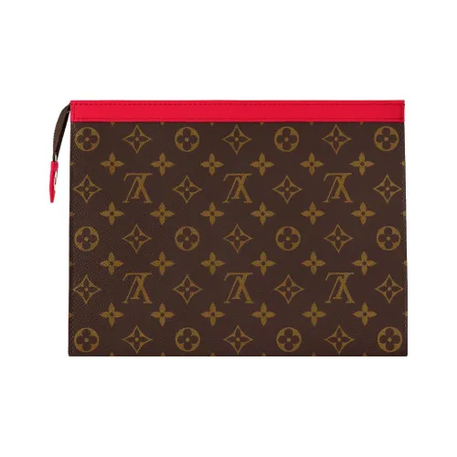 LOUIS VUITTON Pochette Voyage Mm Colormania Red