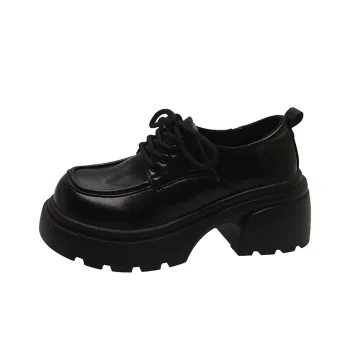 Wooden Rabbit Height Increasing Kids Lifestyle Shoes Black Teenagers