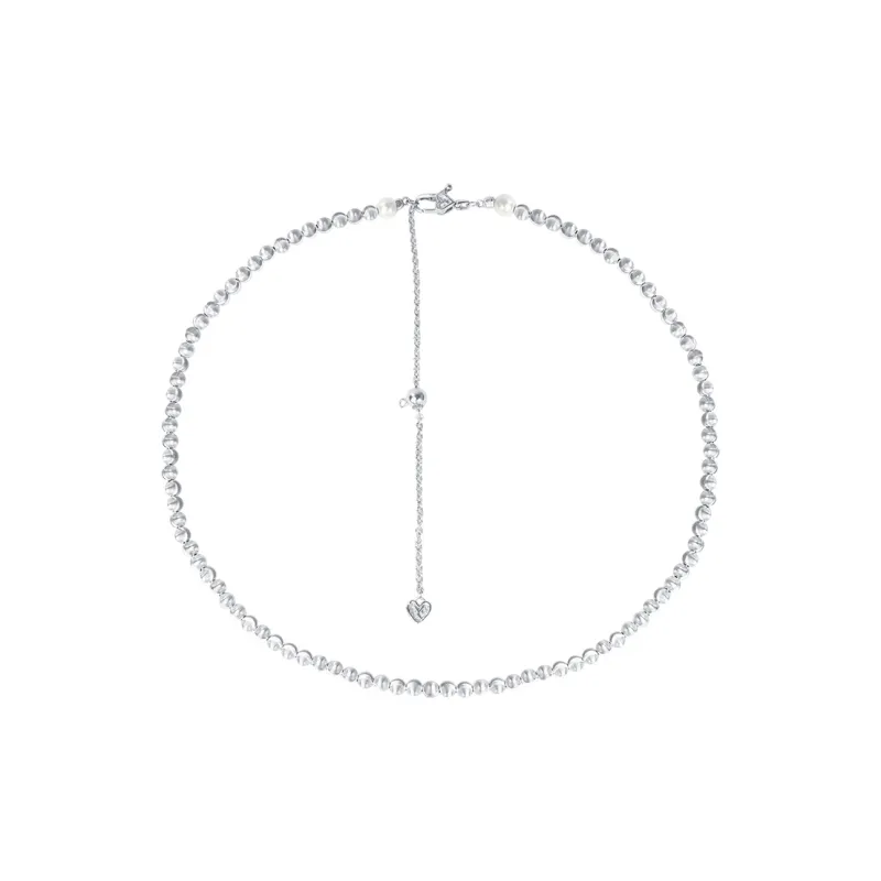 ERYU S925 Silver Necklaces Women's Silver-0