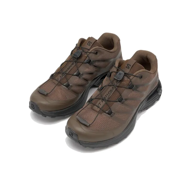 SALOMON XT Pathway Anti Slip Wear Resistant Low Top Running Shoes Unisex Brown Black-1