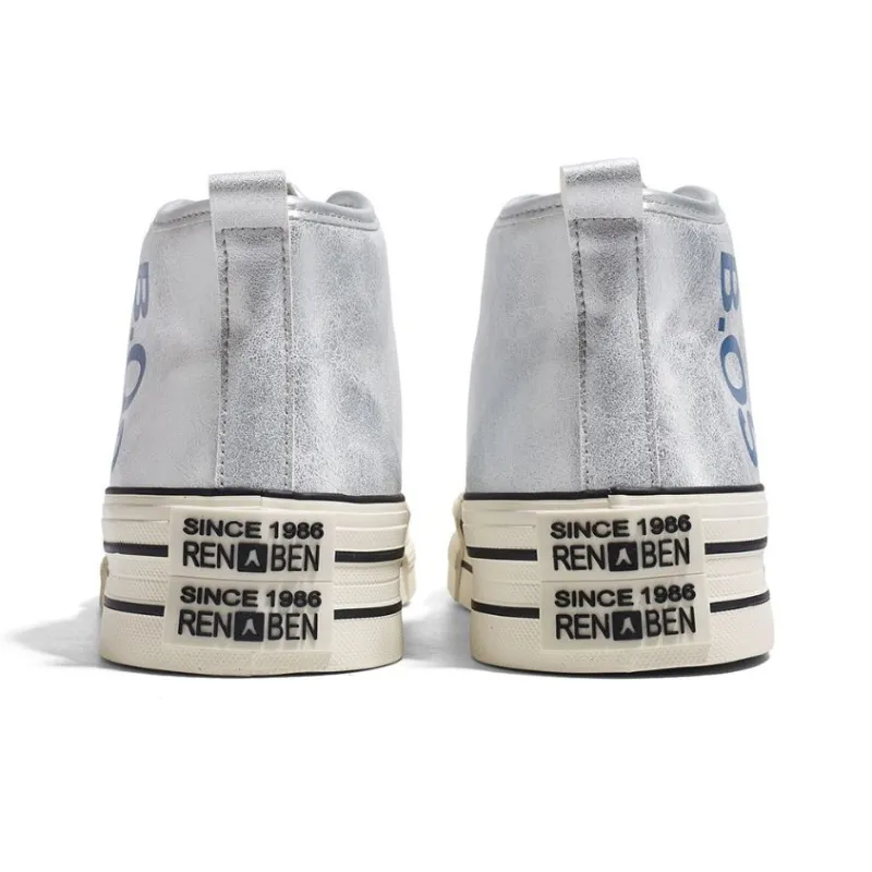 RENBEN Anti-Slip And Wear-Resistant Warm High-Top Canvas Shoes Women's-9