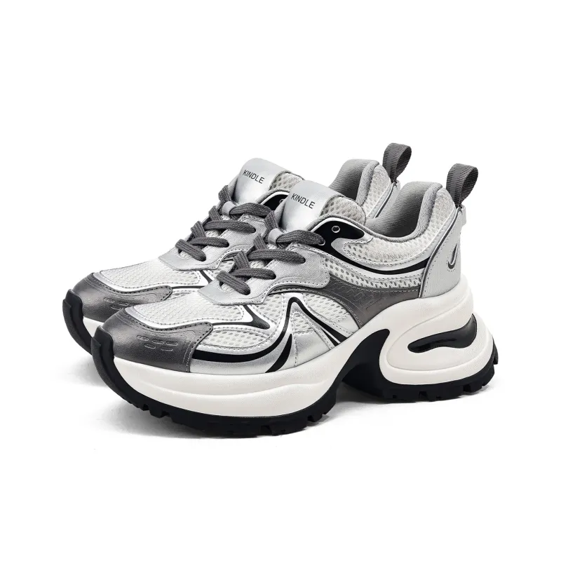 KMD Breathable Height Increasing Low-Top Chunky Sneakers Women's-1