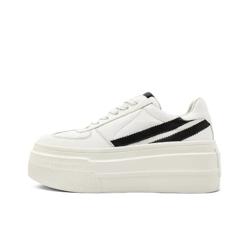 KMD Slip Resistant Height Increasing Low Top Skateboard Shoes Women's