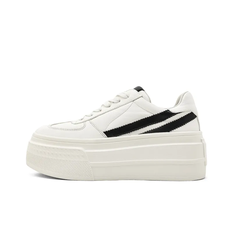 KMD Slip-Resistant Height Increasing Low-Top Skateboard Shoes Women's-0