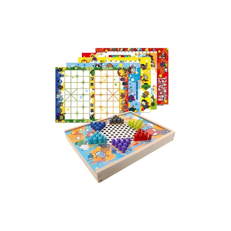 Disney Multifunction 7 in 1 Flight Chess Checkers And Five In A Row Board Games-2