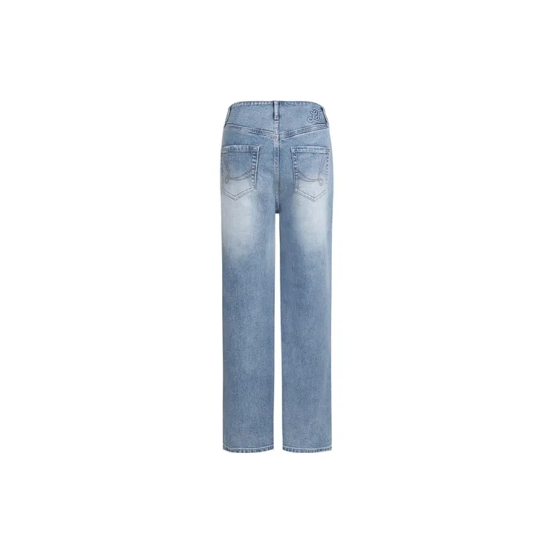 LIUREGALI Jeans Women's Blue-1