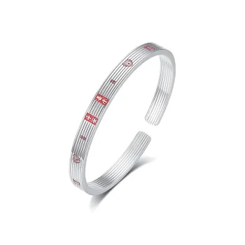 ZOKS S999 Fine Silver Bangles Women's