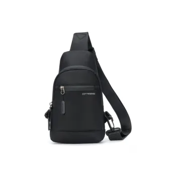 SEPTWOLVES Fabric Sling Bag Regular Men's Black