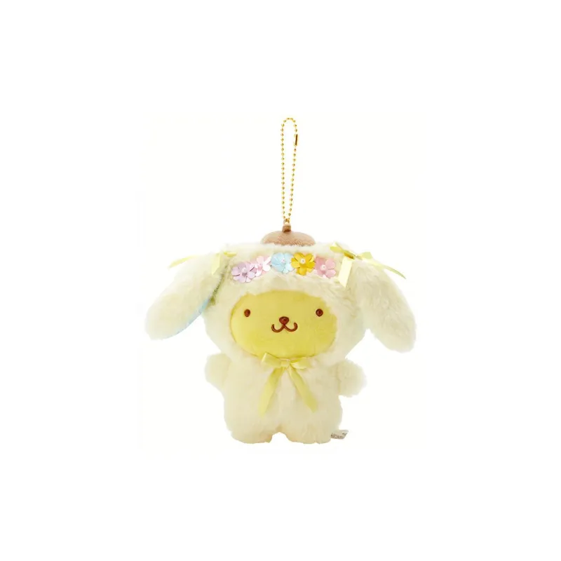 Sanrio Pompompurin Yellow Bunny Ears Styling Dolls Plush Pendant 16cm High Mainland Edition-2