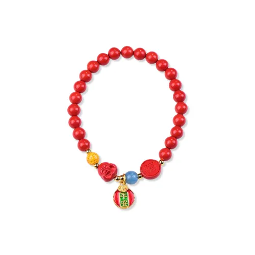 The Call Of The Heart Reconstructed Cinnabar Bracelets Unisex