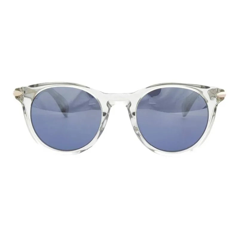 RAG&BONE Plastic Oval Sunglasses Unisex Gray-1