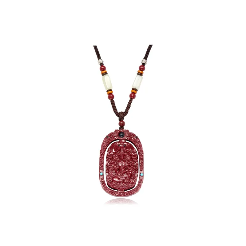 AGOVSKI Reconstructed Cinnabar Necklaces Unisex-9