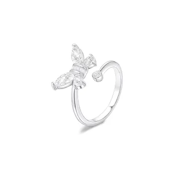 FANFRI Sterling Silver Rings Women's Birthday Gift For Girl Sweet Love Confession