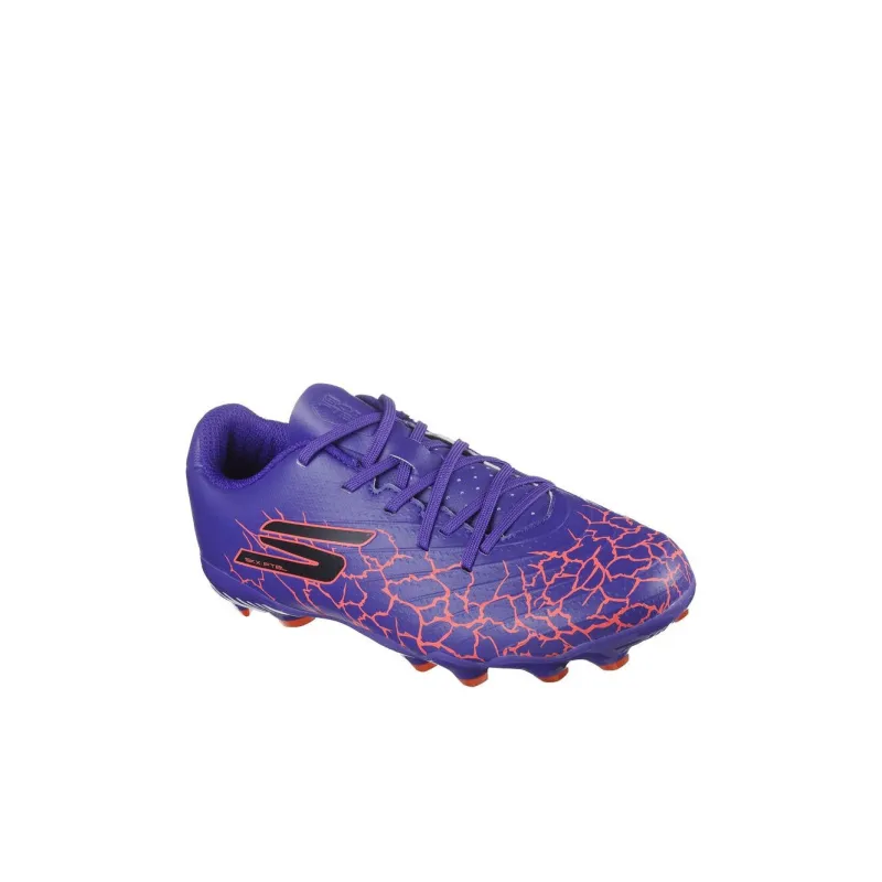 Skechers Kids Anti Slip Wear Resistant Low Top Kids' Soccer Shoes Purple Kids'-1