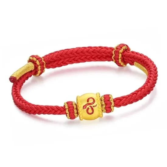 Old Qingyun Silver Building Gold Bracelet Unisex-0
