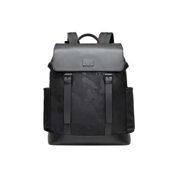 GOLDLION Fabric With Synthetic Leather Backpack Large Size Men's Black