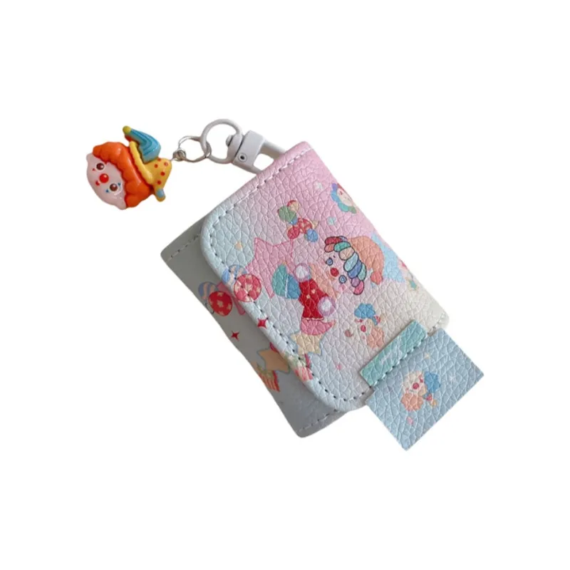 Baohuguang Compatible With AirPods 3/Pro/1 Leather Ins Leather Quirky Multicolor Joker Fully Enclosed Headphone Cases-1