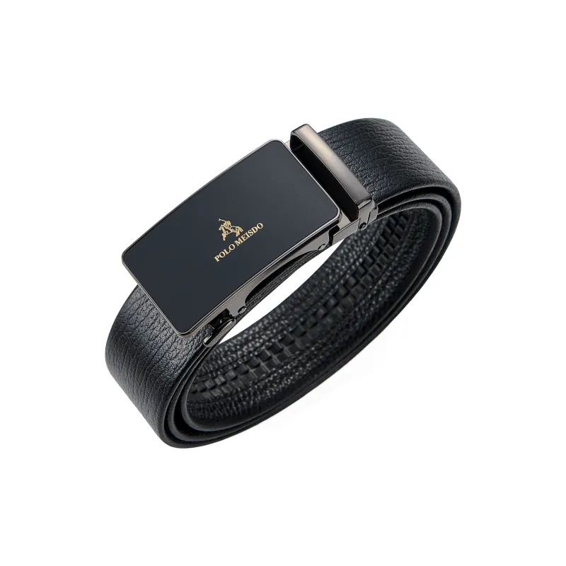 POLOMEISDO Top Grain Cow Leather Men's Belt, Contact Customer Service For Writing A Greeting Card Men's 3.5cm-1