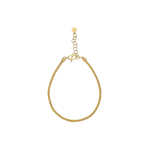 GUIYUANYILAN Italian Version Craft, Handcrafted Creation 999 Solid Gold Fixed Price Gold Bracelet Women's